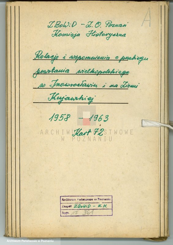 Obraz 4 z jednostki "Relacje i wspomnienia dotyczące powstania wielkopolskiego: 1. Inowrocław i Ziemia Kujawska."