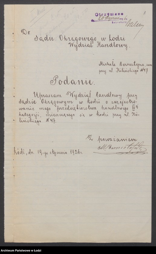 Obraz 3 z jednostki "Michał Bernsztejn – sprzedaż manufaktury i firanek"