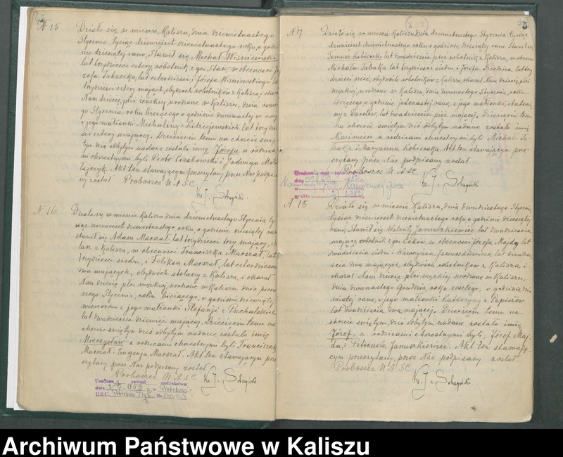image.from.unit.number "Księga urodzeń, małżeństw i zgonów (duplikat) - tom I"