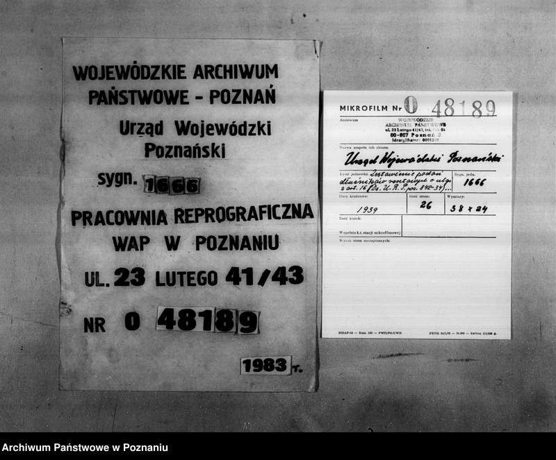 Obraz 1 z jednostki "Zestawienie podań dłużników rentowych o ulgi z art. 16/Dz.U.R.P. poz. 842-34 załatwionych odmownie"