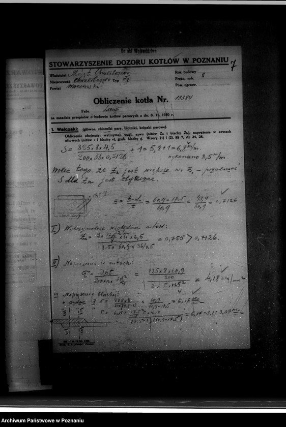 Obraz 11 z jednostki "Majętność Chwalibogowo powiat wrzesiński własność A. Myszkowski nr woj. kotła 1718"