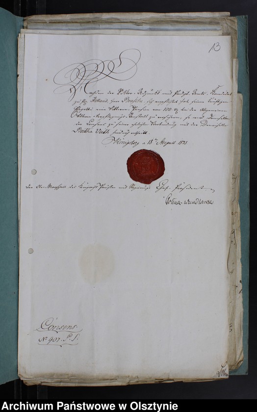 image.from.unit.number "Proclamations-Atteste und gerichtl. Heirats-Consense zu Copulationen im Kirchspiel Mohrungen"