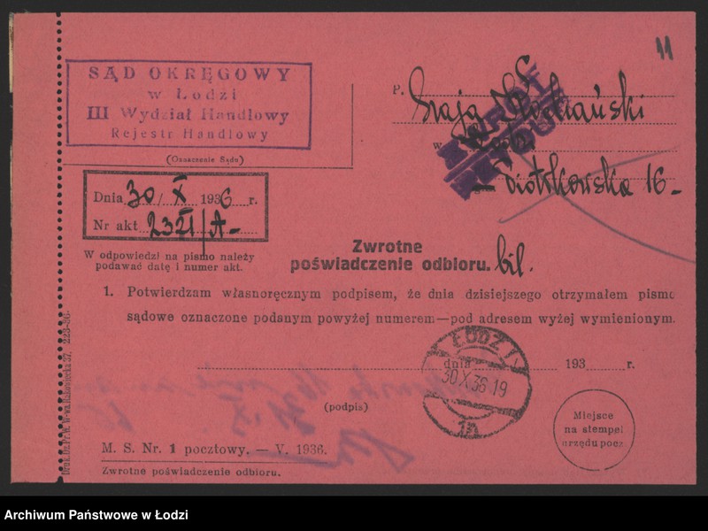 Obraz 13 z jednostki "Szaja Kochański- sprzedaż bielizny"