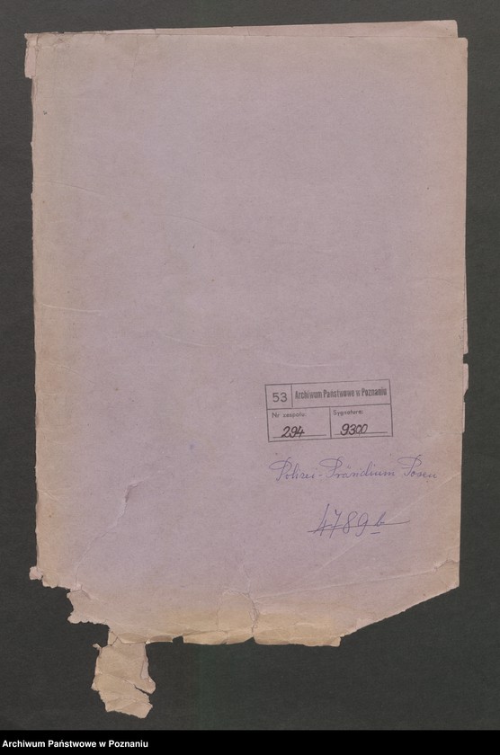 Obraz 1 z jednostki "A. betr. Auszüge aus polnischen Zeitungen"