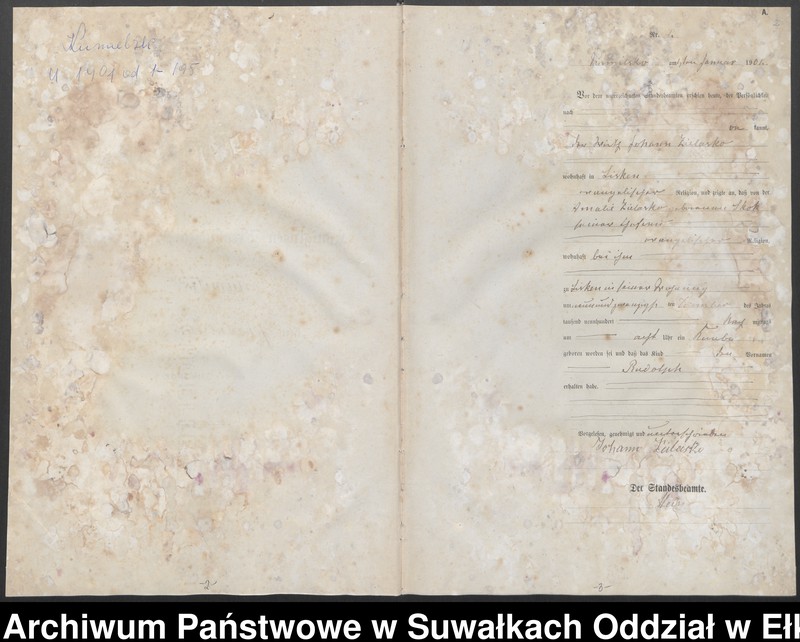 image.from.unit.number "Geburts-Haupt-Register des Königlichen Preussischen Standes-Amtes Kumilsko Kreis Johannisburg"