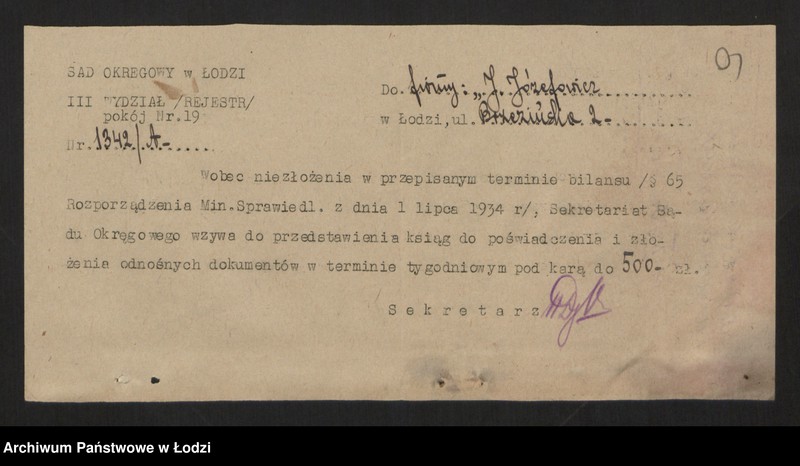 Obraz 11 z jednostki "Jakób Aron Józefowicz- sklep owocowy"