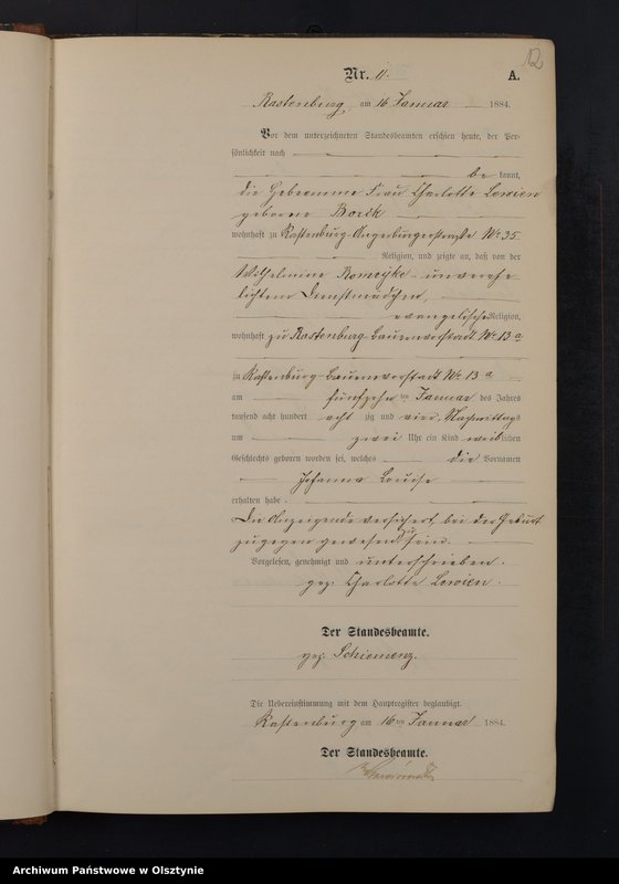 Obraz 14 z jednostki "Geburts-Neben-Register Nr 1 - 278"