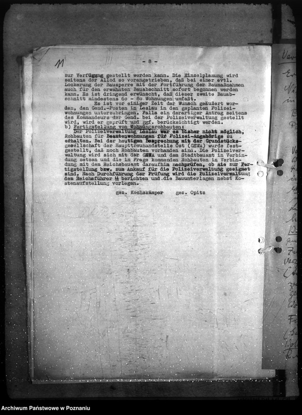 Obraz 15 z jednostki "Wohnungsfürsorge für Polizeiangehörige im Warthegau. Neubau: a) Erlasse, b) Schriftwechsel"