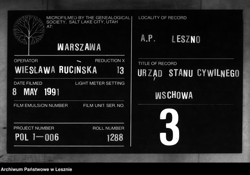 Obraz 1 z jednostki "[Księga zgonów - Wschowa północ]"