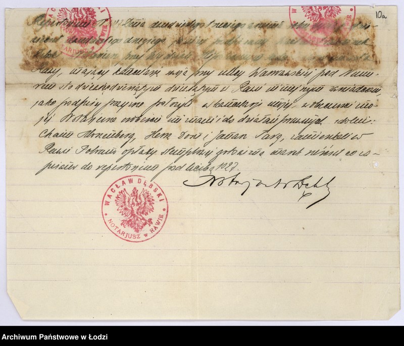 Obraz 14 z jednostki "Stowarzyszenie Niesienia Pomocy Biednym Chorym Żydom p.n. "Linas Hacedek" w Rawie Maz."