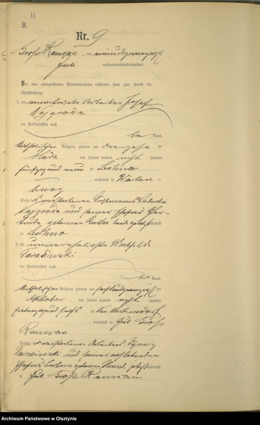 image.from.unit.number "Heiraths-Haupt-Register Nr 1 - 20"