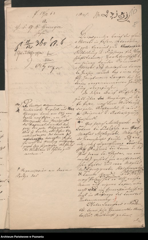 Obraz 14 z jednostki "A. betr. die Familie von Kierski"