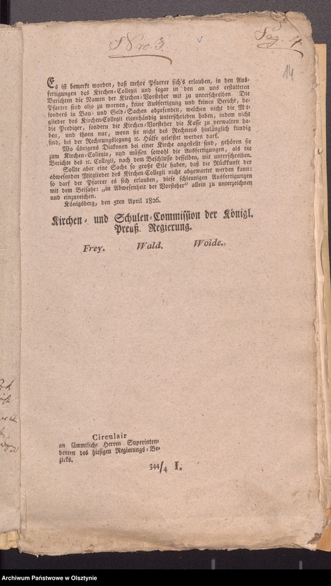 image.from.unit.number "Verordnungen verschiedenen Inhalts in kirchlichen und geistlichen Sachen [Rozporządzenia dotyczące spraw kościelnych]"
