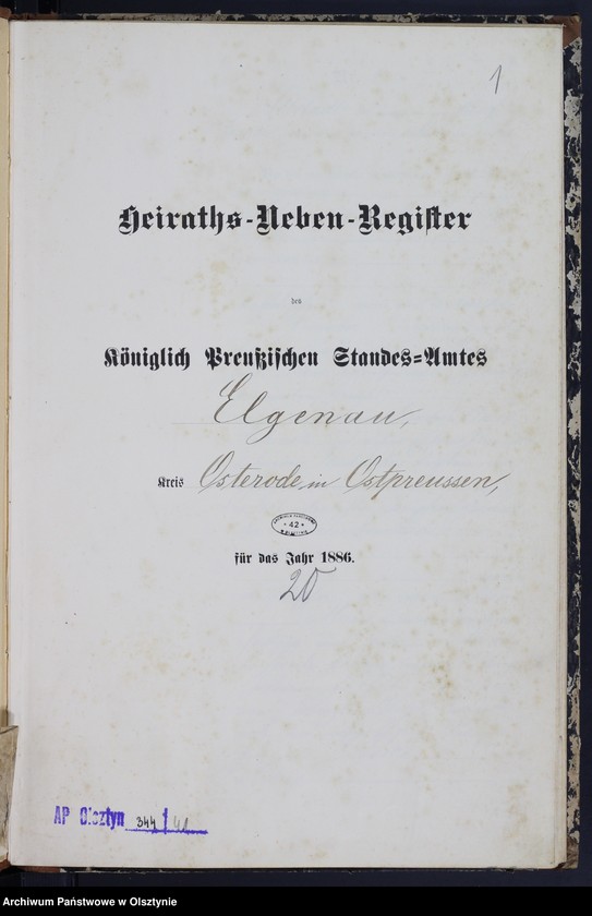 image.from.unit.number "Heiraths-Neben-Register Nr 1 - 23"