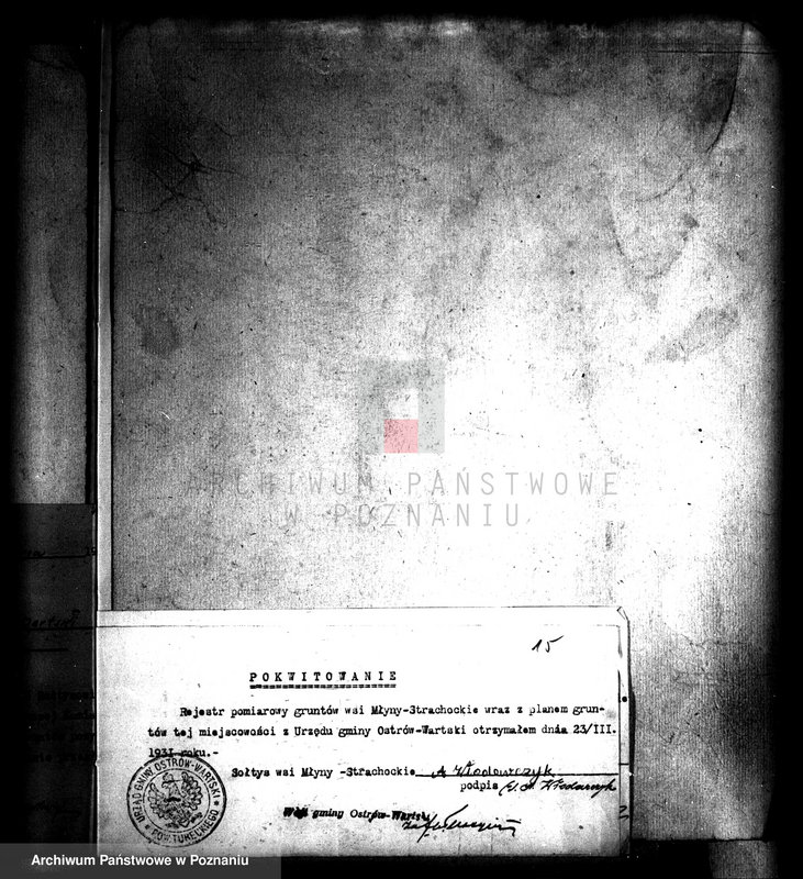 Obraz 19 z jednostki "Regulacja hipoteczna scalonych gruntów Miłkowice powiatu tureckiego"