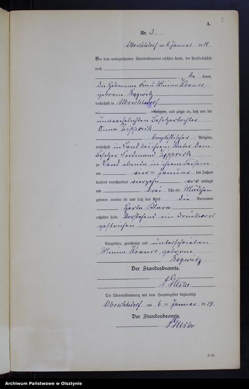 image.from.unit.number "Geburts-Neben-Register Nr 1 - 35 [ Księga urodzeń - wtóropis ]"