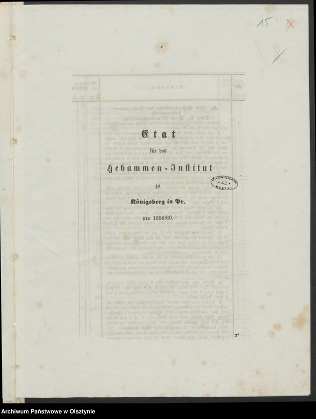 image.from.unit.number "Acta des 15ten Provinzial-Landtages der Stände des Königreichs Preußen. Das Hebammen-Wesen in den Regierungsbezirken Königsberg [Królewiec] und Gumbinen [Gąbin]"