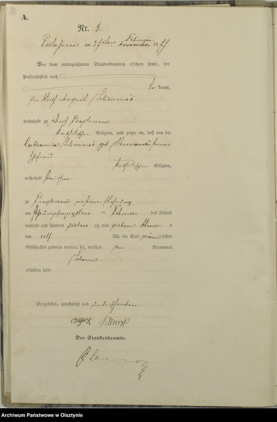 image.from.unit.number "Geburts-Haupt-Register Nr 1 - 43"