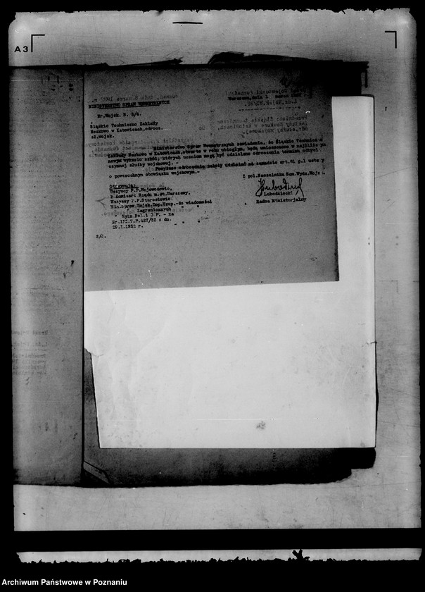 Obraz 16 z jednostki "/Zbiór ogólników władz nadrzędnych/ Ministerstwa Spraw Wewnętrznych"