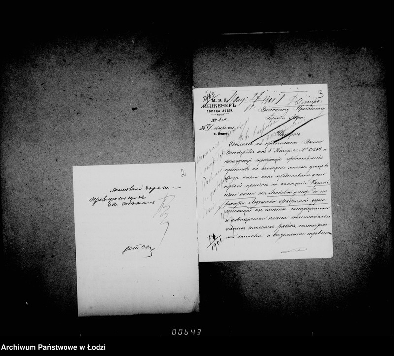 Obraz 8 z jednostki "O zamoščenji ulicy Karolevskoje šosse ot Lonkovoj do territorji Lodzinskoj Fabričnoj Železnoj Dorogi"