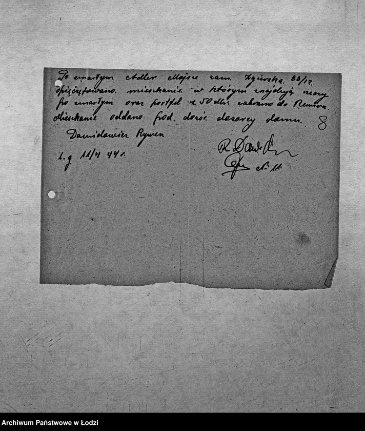Obraz 11 z jednostki "[Korespondencja z Referatem Opiekuńczym, głównie w sprawach spadków po zmarłych]"
