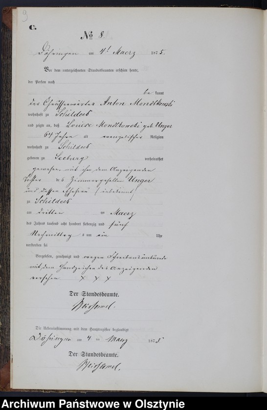 image.from.unit.number "Sterbe-Neben-Register Nr 1 - 45"