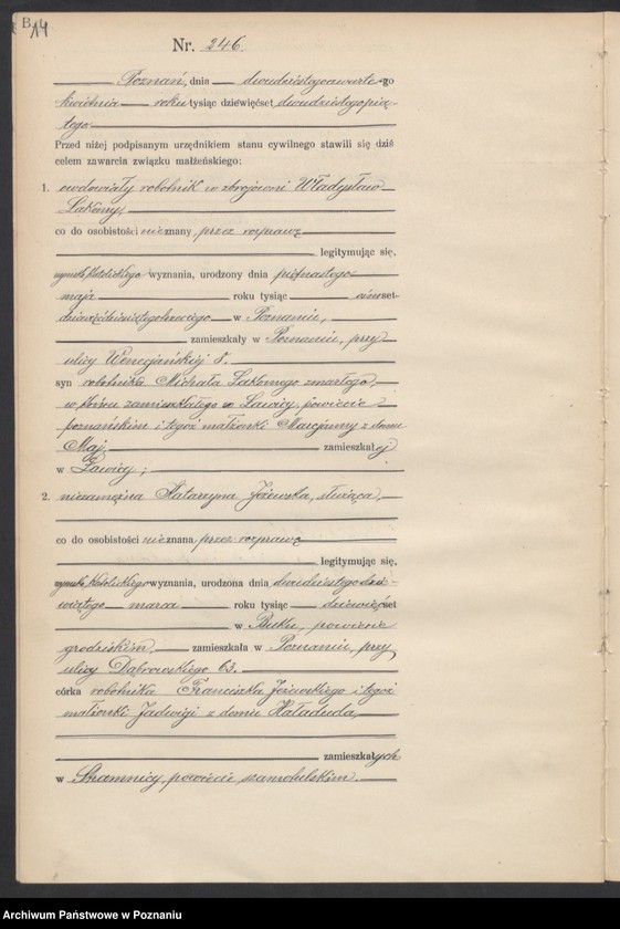 image.from.unit.number "Księga miejscowa małżeństw tom II [Rejestr główny małżeństw]"