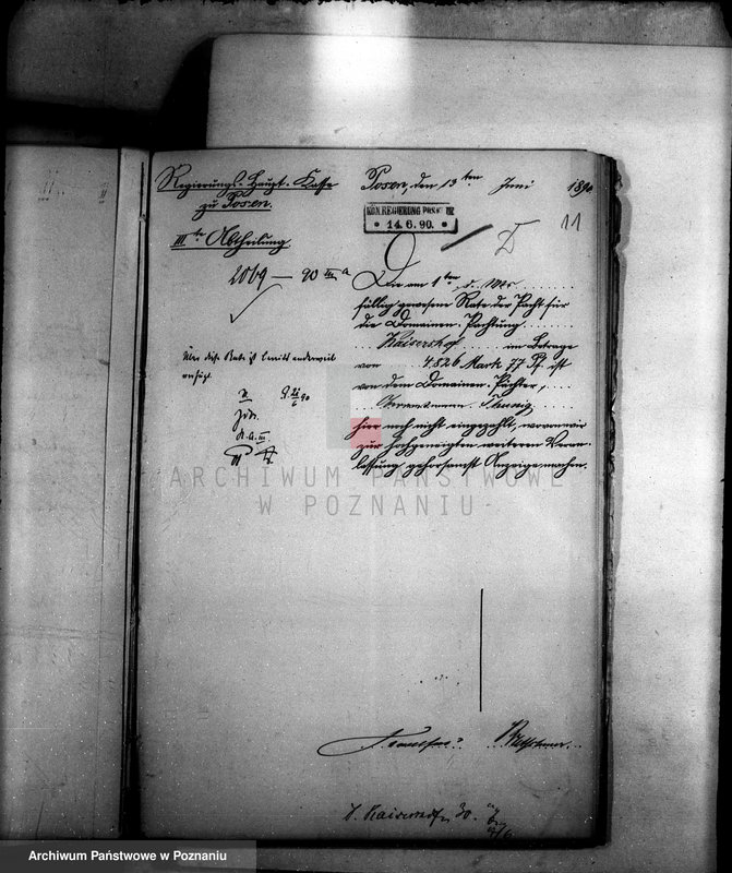 Obraz 15 z jednostki "Die Einziehung der Pachtruckstande des Domänen Pachten Thunig zu Kaisershof /czynsze dzierżawne domeny Duszniki/"