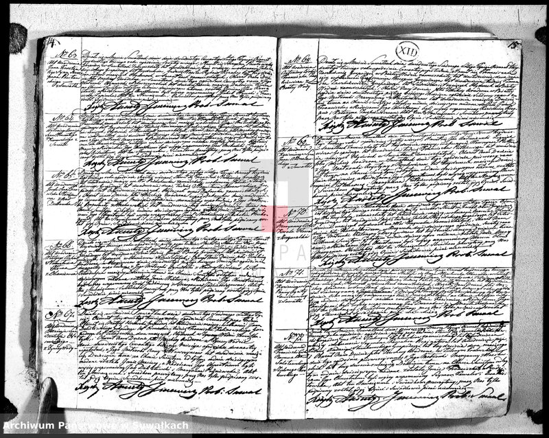 image.from.unit.number "Księga duplikat urodzonych, zaślubionych i zeszłych urzędnika stanu cywilnego, parafji suwalskiey na rok 1833"