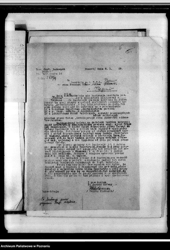 Obraz 10 z jednostki "Sprawozdania, okólniki, korespondencja"