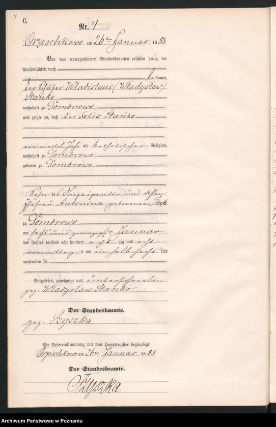 Obraz 7 z jednostki "Księga zgonów"