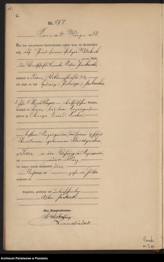 Obraz 19 z jednostki "Księga zgonów tom II"