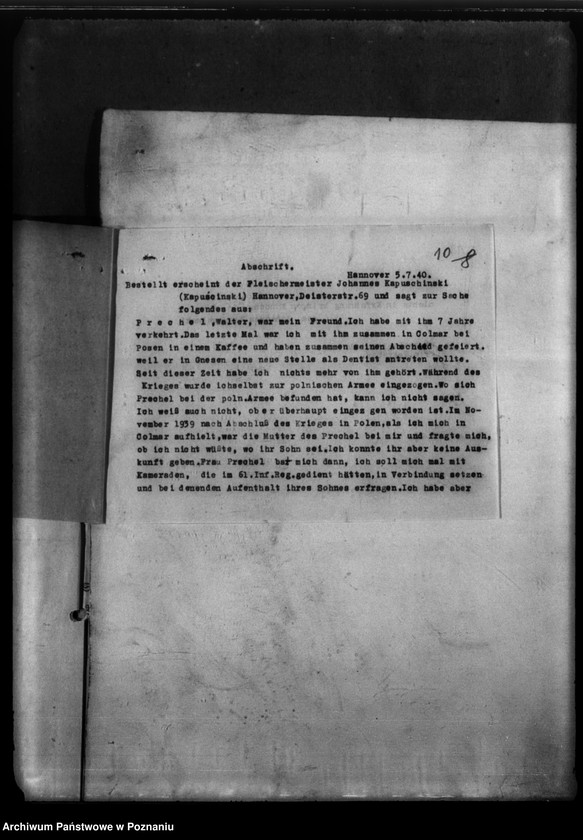 Obraz 14 z jednostki "Todesfall Walter Prechel - Rogasen (powiat Oborniki)"