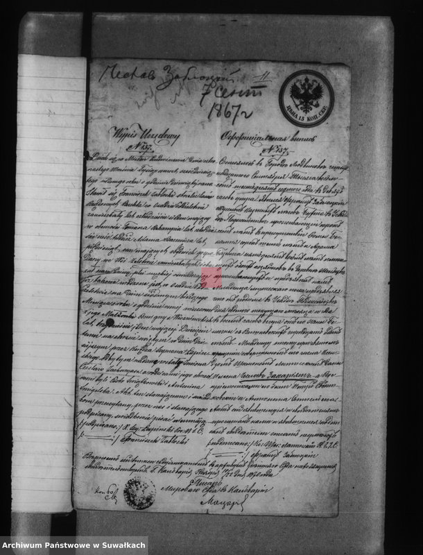 image.from.unit.number "[Aneksy do akt stanu cywilnego wyznania rzymsko-katolickiego w Becejłach- 1909 r.]"