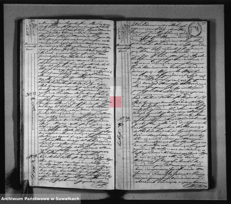 image.from.unit.number "Akta urodzonych stanu cywilnego gminy seyneńskiey od 1-go stycznia 1819 roku."