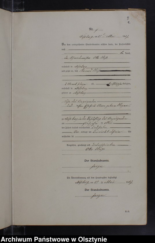 image.from.unit.number "Sterbe-Neben-Register Nr 1 - 19"
