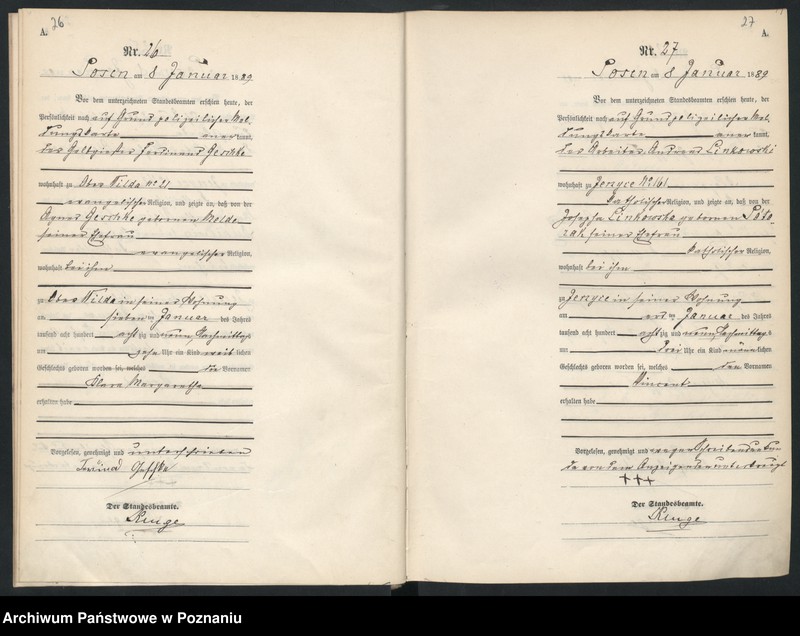 Obraz 17 z jednostki "Księga urodzeń t. I"