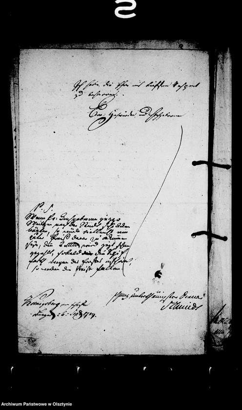 image.from.unit.number "/Geschäftsbriefe des Cammer- Assistenz- Raths Schmidt- Königsberg an den Grafen betr. die Landkeimschen Güter im Kreise Fischhausen/"