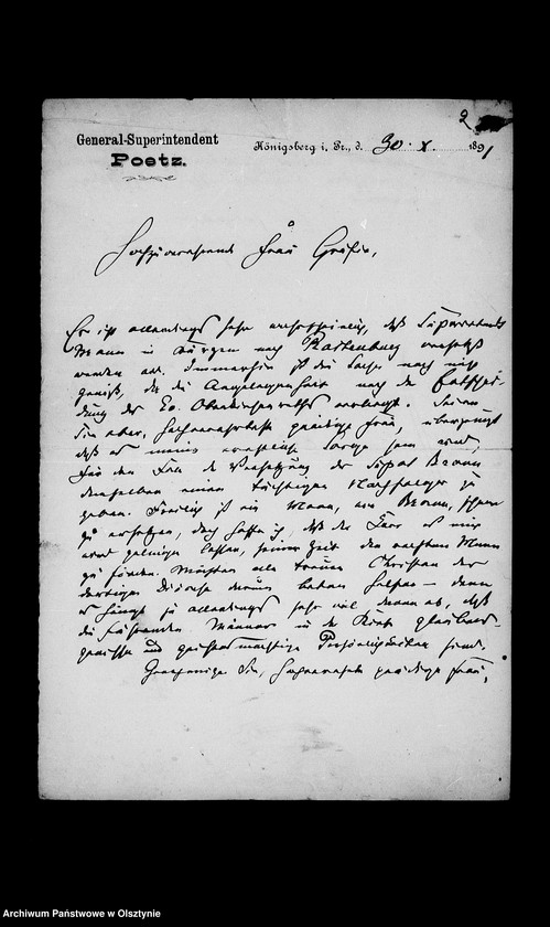 image.from.unit.number "/46 Briefe von Geistlichen aller Amtsstufen und einiger Lehrer an Anna Gfin Lehndorff geb. Hahn/"