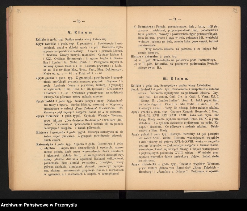 image.from.unit.number "XVII Sprawozdanie Dyrekcji C.k. Gimnazjum w Jarosławiu za rok szkolny 1901"