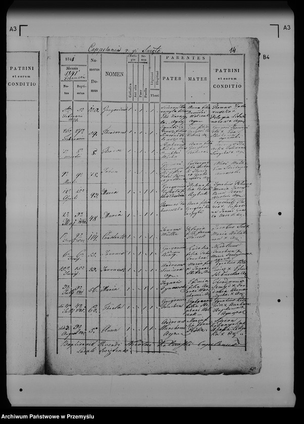 image.from.unit.number "[Kopie ksiąg metrykalnych parafii Święte z filią Zadąbrowie (dekanat Radymno)]"