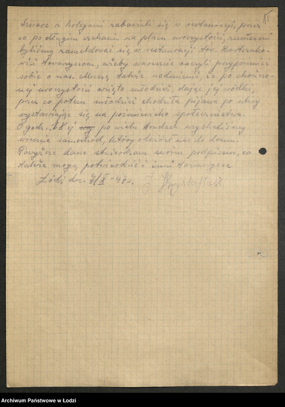 Obraz 16 z jednostki "Akta dotyczące spraw członków partii A, B, C, D, G, I, K"