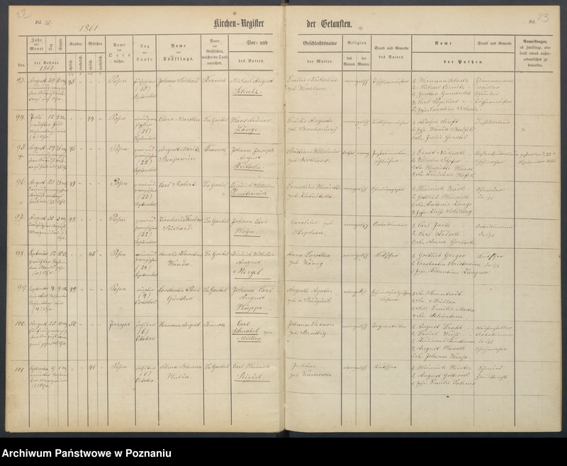 Obraz 14 z jednostki "Duplikat der Taufregister, Trauregister, Todtenregister"