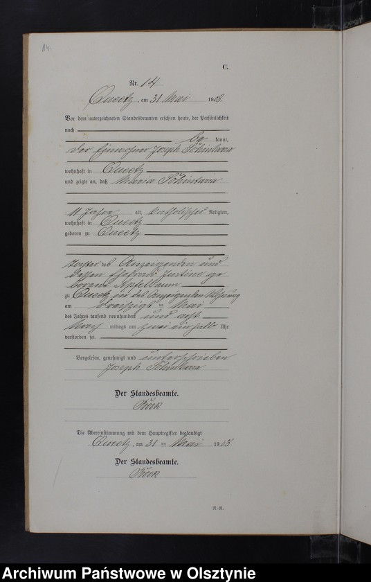 image.from.unit.number "Sterbe-Neben-Register Nr 1 - 23"