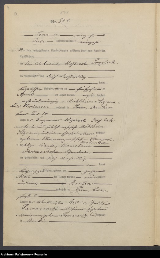 Obraz 6 z jednostki "Księga miejscowa małżeństw tom IV[Rejestr główny małżeństw]"