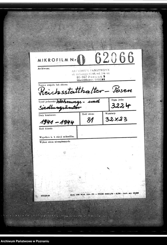 Obraz 2 z jednostki "Wohnungs- und Siedlungsämter"