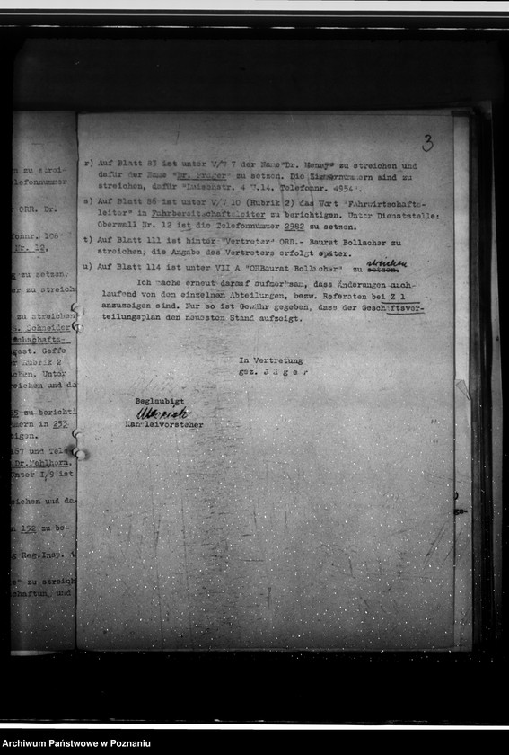 Obraz 7 z jednostki "Geschäftsverteilungsplan. Luftschutz und Bradwache"