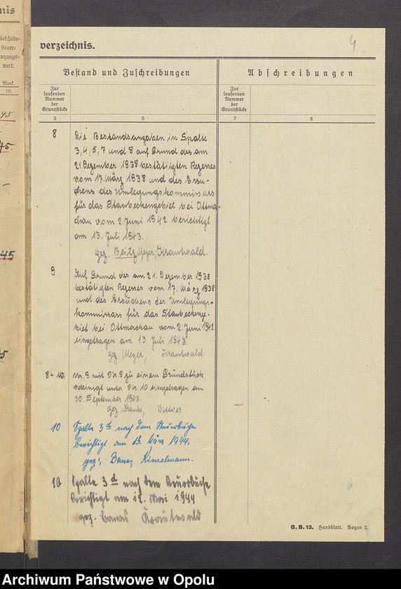 image.from.unit.number "Grundacten für Band I Blatt 12 des Grundbuchs von Alt Wilmsdorf Eigentümer: Richard Losse"