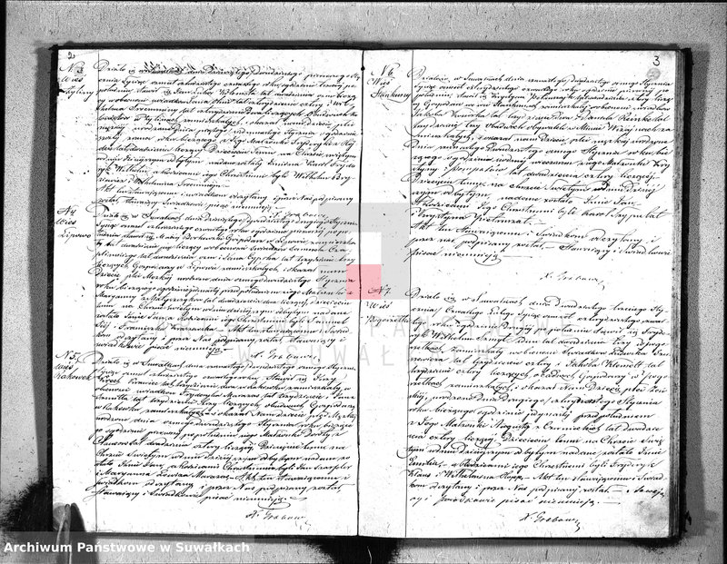 image.from.unit.number "Duplikat Akt Cywilnych Urodzeń, Zaślubień i Zeyść Parafij Ewangelickiey Suwałki pro 1844"