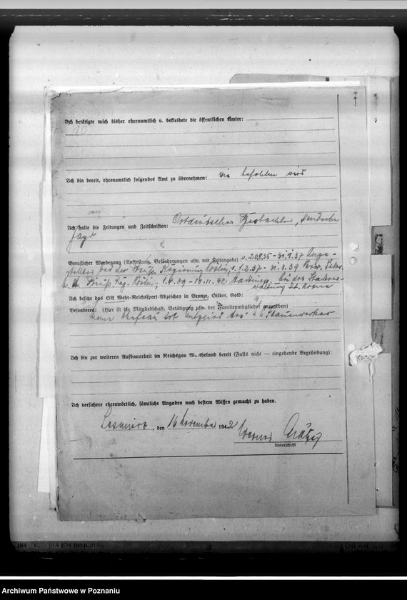 Obraz 14 z jednostki "Mätzig, Werner - inspektor miejski"